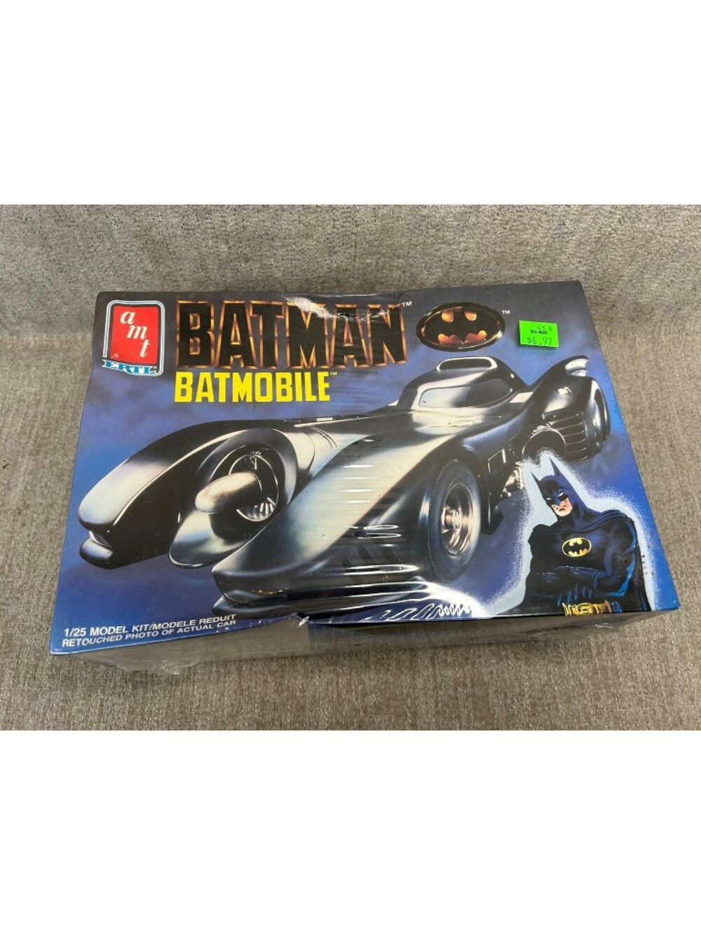 Vintage 1989 amt ERTL Batman Batmobile 1/25 Model Kit Brand New Sealed
